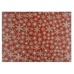 Schneeflocken Schneidebrett