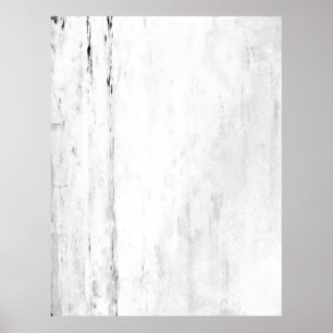 Schneeflocken Schwarz-Weiß-Abstrakte Kunst Poster