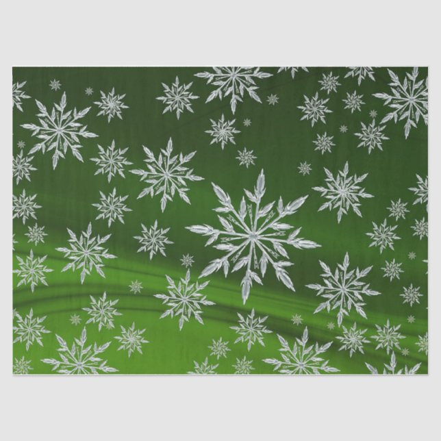 Schneeflocken Seidenpapier (Vorderseite)
