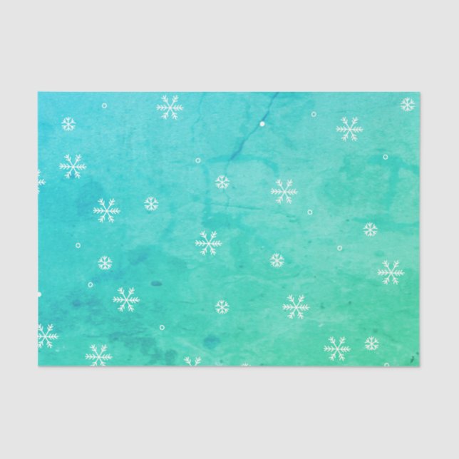 Schneeflocken Seidenpapier (Vorderseite)