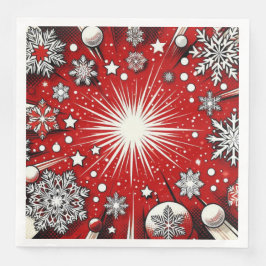 Schneeflocken Serviette