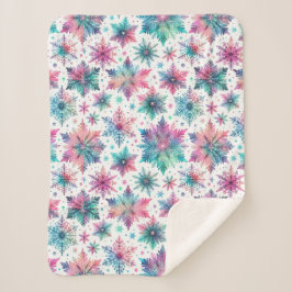 Schneeflocken Sherpadecke