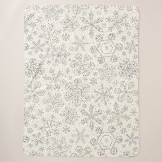 Schneeflocken Sherpadecke (Vorderseite)