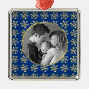 Schneeflocken Silbernes Ornament