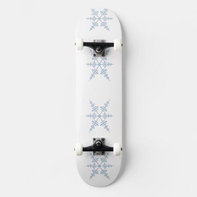 Schneeflocken Skateboard (Vorderseite)