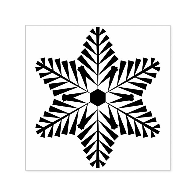 Schneeflocken-Stempel mit Selbstfärbung Permastempel (Design)