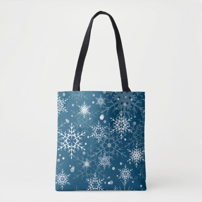 Schneeflocken Tasche (Vorderseite)