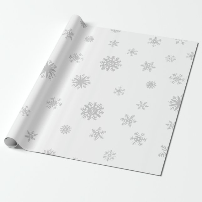 Schneeflocken Texturwrapping Papier Geschenkpapier (Ungerollt)