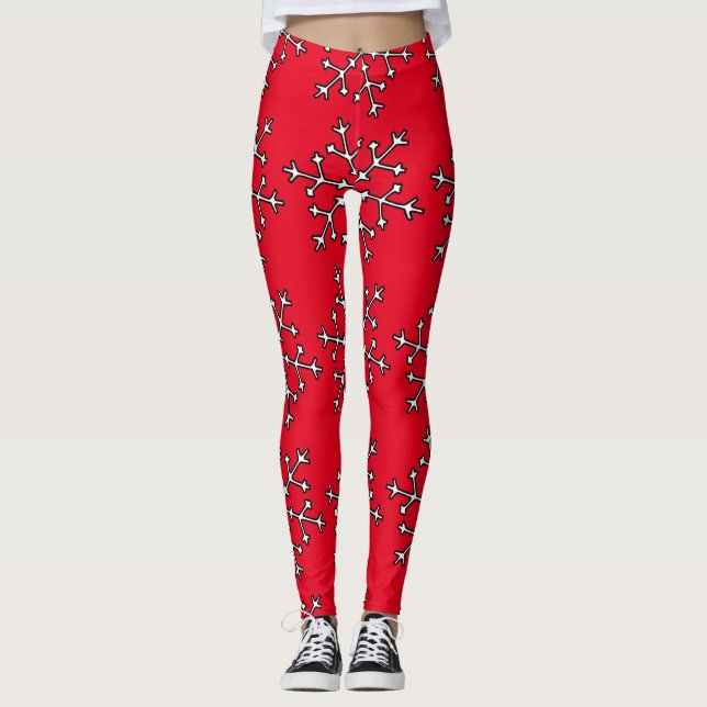 Schneeflocken Thunder_Cove Leggings (Vorderseite)