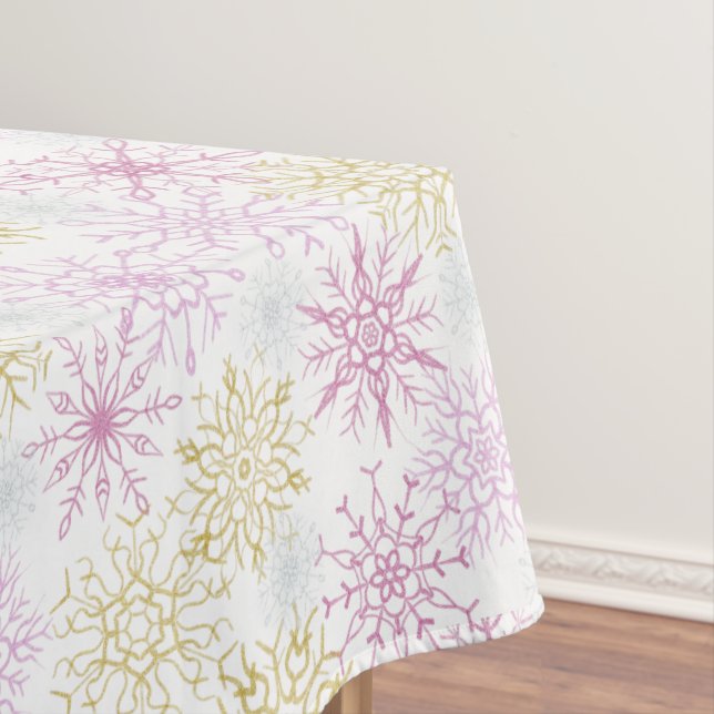 Schneeflocken Tischdecke (Beispiel)