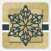 Schneeflocken-Umschlag Aufkleber