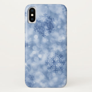 Schneeflocken und Glitzern Case-Mate iPhone Hülle