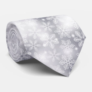 Schneeflocken und Lichter Krawatte