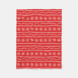 Schneeflocken und Reben Designer Fleece Blankon