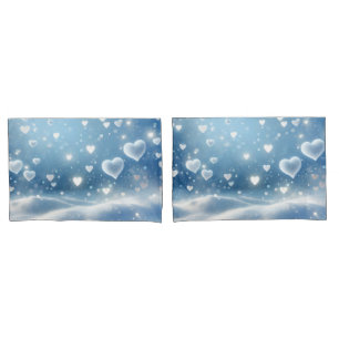 Schneeflocken und Schneeflocken Kissenbezug