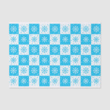 Schneeflocken- und Schneepattern (blau)
