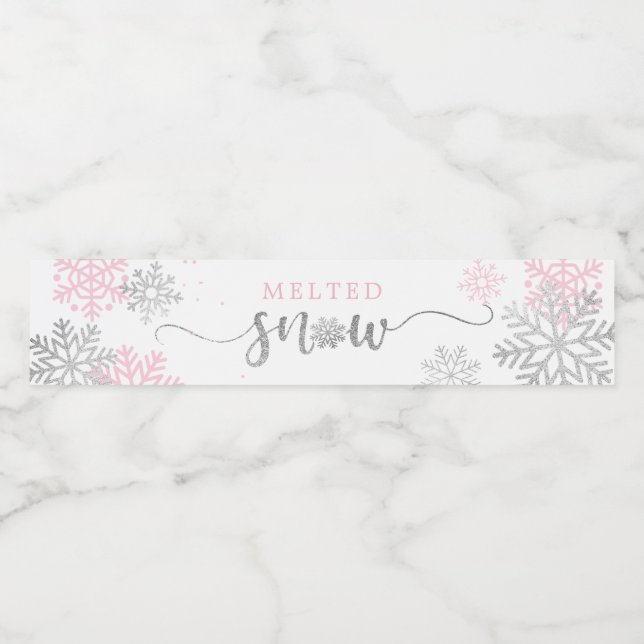 Schneeflocken und Silberschneeflocken Winter (Einzelnes Label)