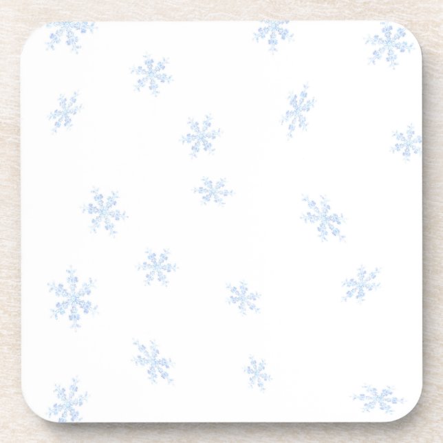 Schneeflocken Untersetzer (Vorderseite)