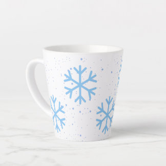 Schneeflocken Urlaub Latte Tasse