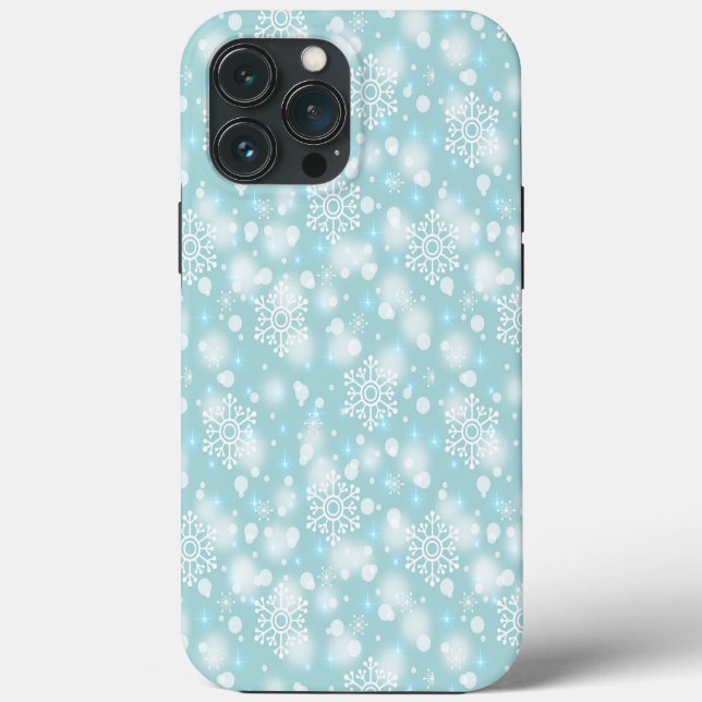 Schneeflocken Urlaub Winter Weihnachten Festlich Case-Mate iPhone Hülle (Rückseite)