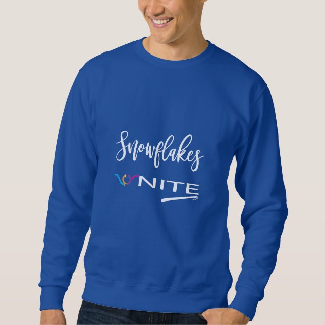 Schneeflocken vereint! Politischer liberaler Wider Sweatshirt (Vorderseite)