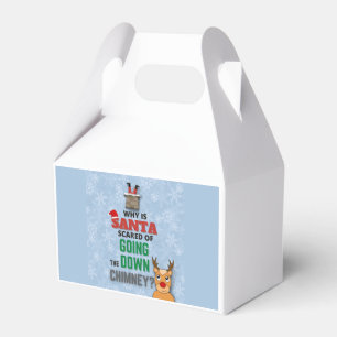 Schneeflocken vom Weihnachtsmann witziger Witz Geschenkschachtel