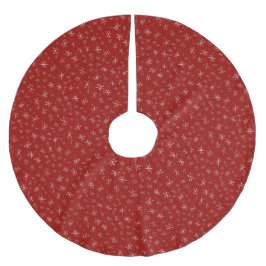 Schneeflocken Weihnachten Polyester Weihnachtsbaumdecke