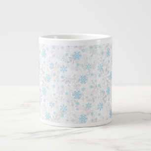 Schneeflocken Weihnachten/Winter Jumbo-Tasse