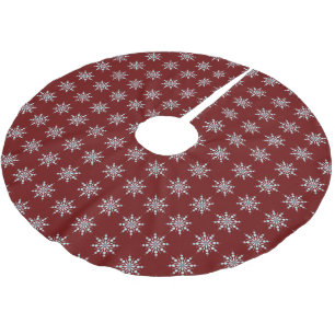 Schneeflocken Weihnachtsbaumrock Polyester Weihnachtsbaumdecke