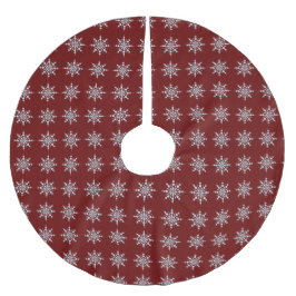 Schneeflocken Weihnachtsbaumrock Polyester Weihnachtsbaumdecke