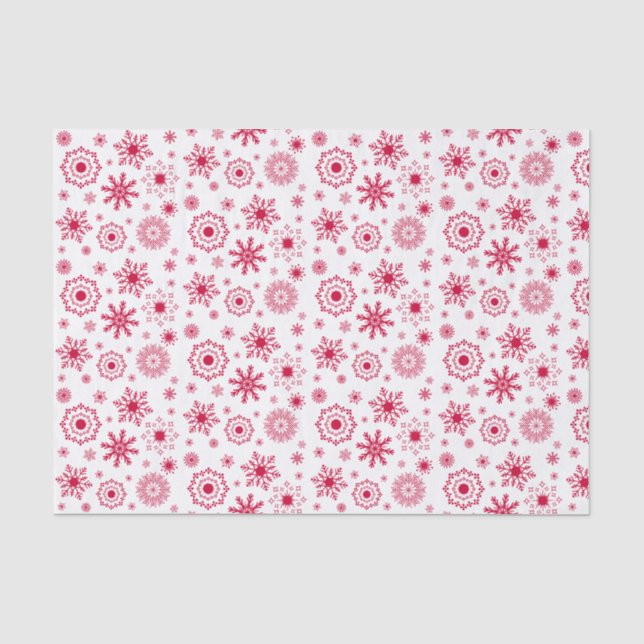Schneeflocken Weihnachtsgeschenk Tissue Seidenpapier (Vorderseite)