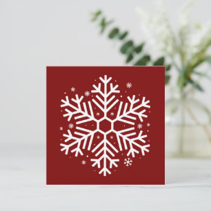 Schneeflocken Weihnachtsgeschenke Winter Xmas Fami Feiertagskarte