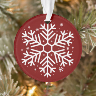 Schneeflocken Weihnachtsgeschenke Winter Xmas Fami Ornament