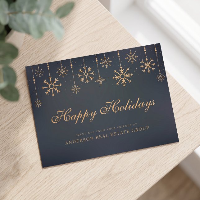 Schneeflocken | Weihnachtsgrüße Postkarte (Von Creator hochgeladen)