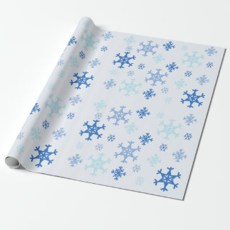 Schneeflocken Weihnachtswrapping Paper - Light Blu Geschenkpapier