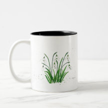 Schneeflocken, weiße Blume, Aquarell Minimalistisc