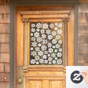 Schneeflocken Weißes Weihnachten 50 Schneeflocke Fensteraufkleber