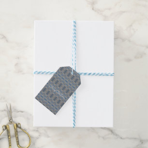 Schneeflocken wie Blauer und Weiß Weihnachtsgesche Geschenkanhänger