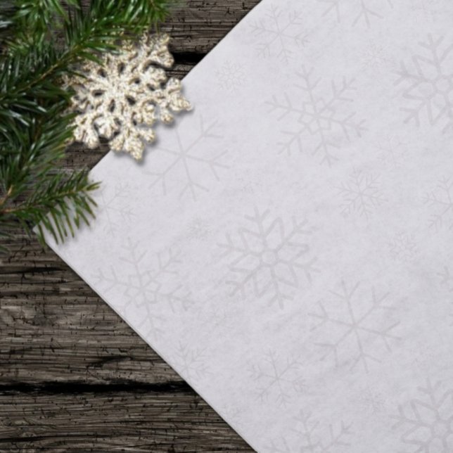 Schneeflocken-Winter-Weihnachtsmuster Seidenpapier (Von Creator hochgeladen)