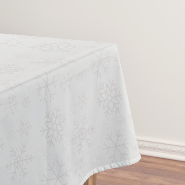 Schneeflocken-Winter-Weihnachtsmuster Tischdecke (Beispiel)