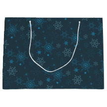 Schneeflocken Winterblau nahtlos Muster