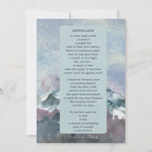 Schneeflocken Winterdesign danke Karte