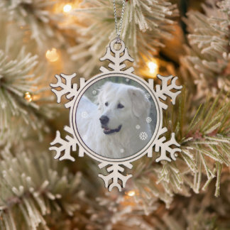 Schneeflocken Zinn-Ornament