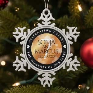  SCHNEEFLOCKEN Zinn-Ornament