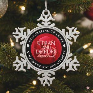  SCHNEEFLOCKEN Zinn-Ornament