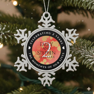  SCHNEEFLOCKEN Zinn-Ornament