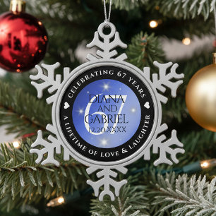  SCHNEEFLOCKEN Zinn-Ornament