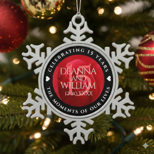  SCHNEEFLOCKEN Zinn-Ornament