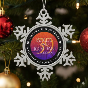  SCHNEEFLOCKEN Zinn-Ornament