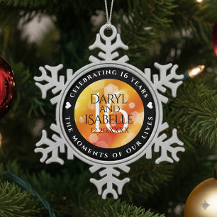  SCHNEEFLOCKEN Zinn-Ornament